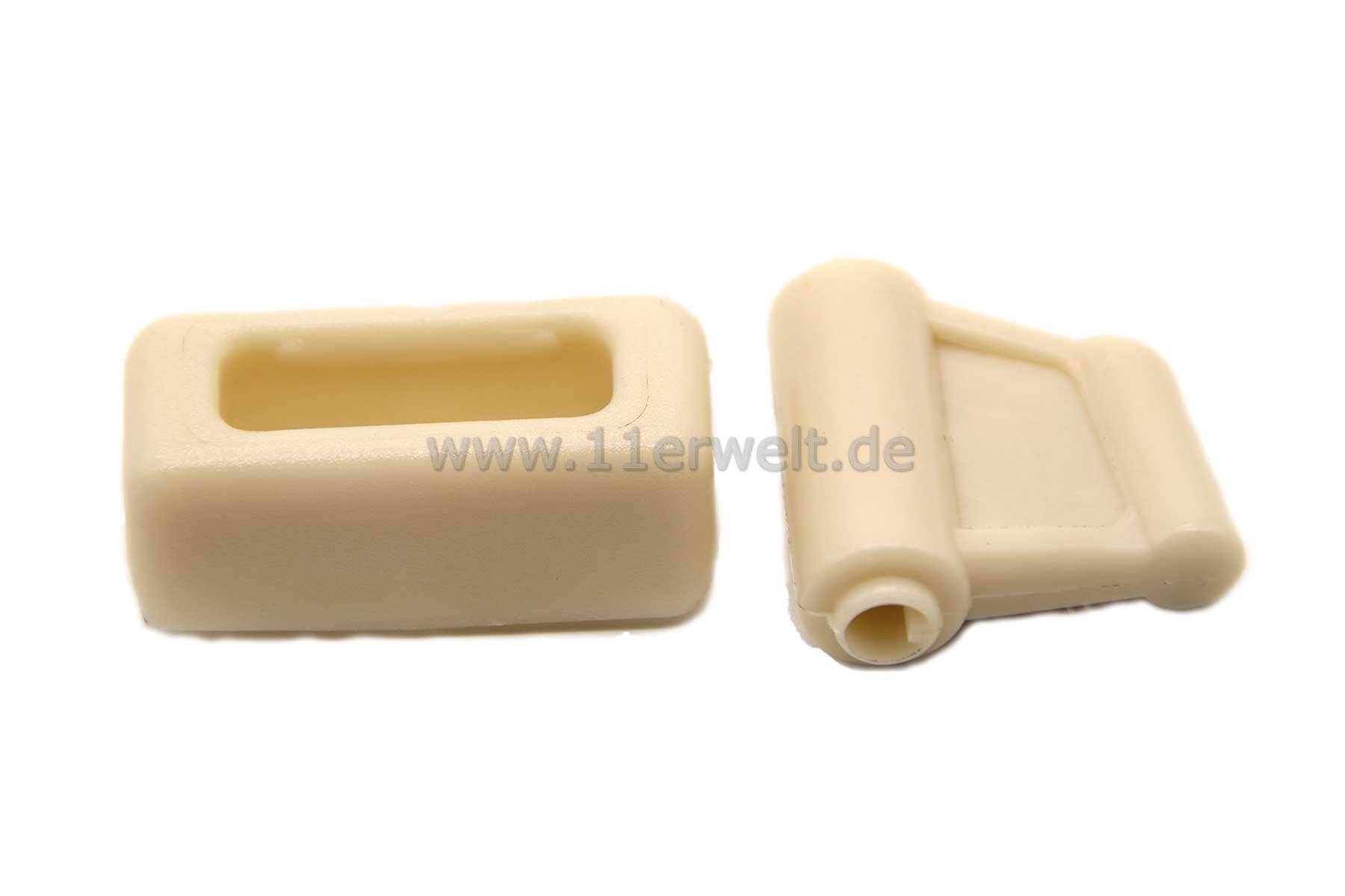 Halter - Clips zur Befestigung der Sonnenblende Mercedes R107 creme