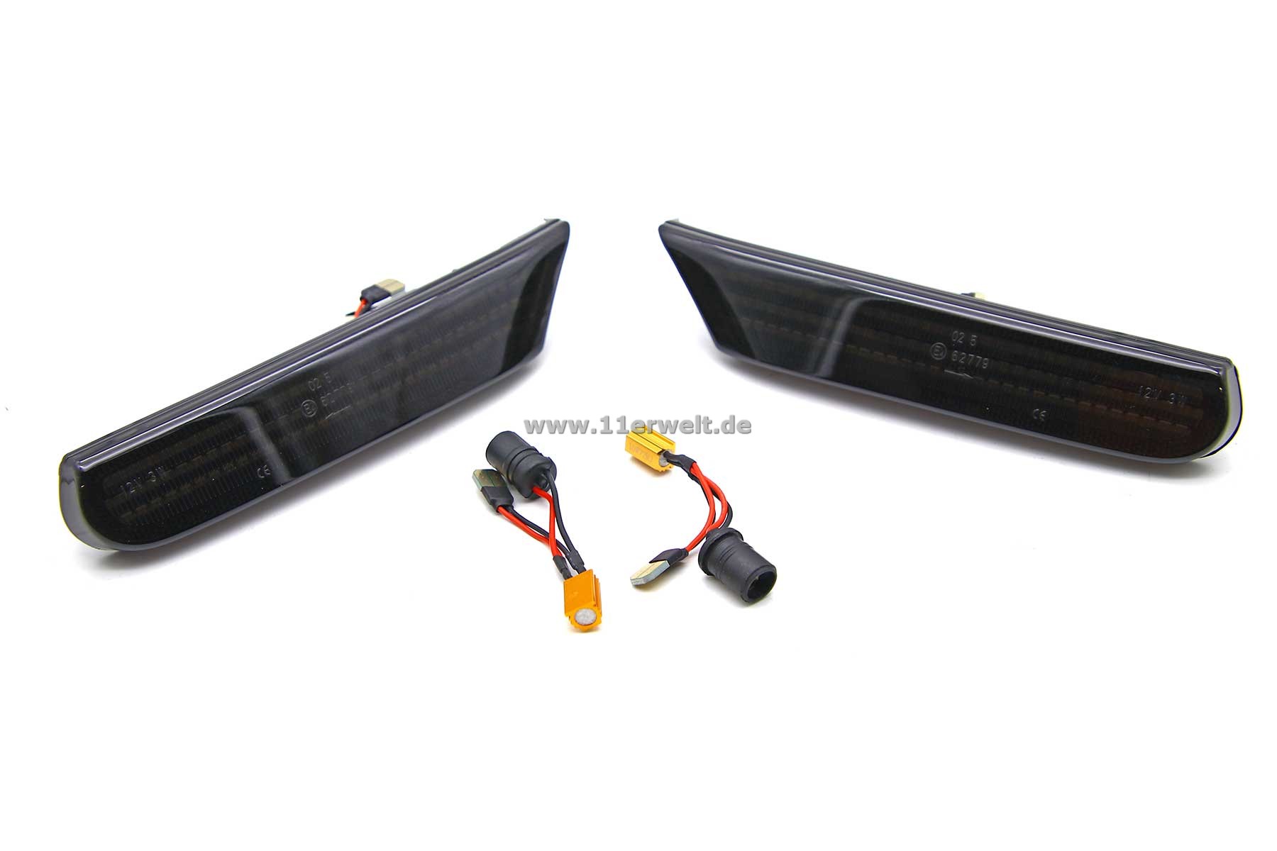 LED Seitenblinker rauchgrau für Porsche 996 und 986 Boxster