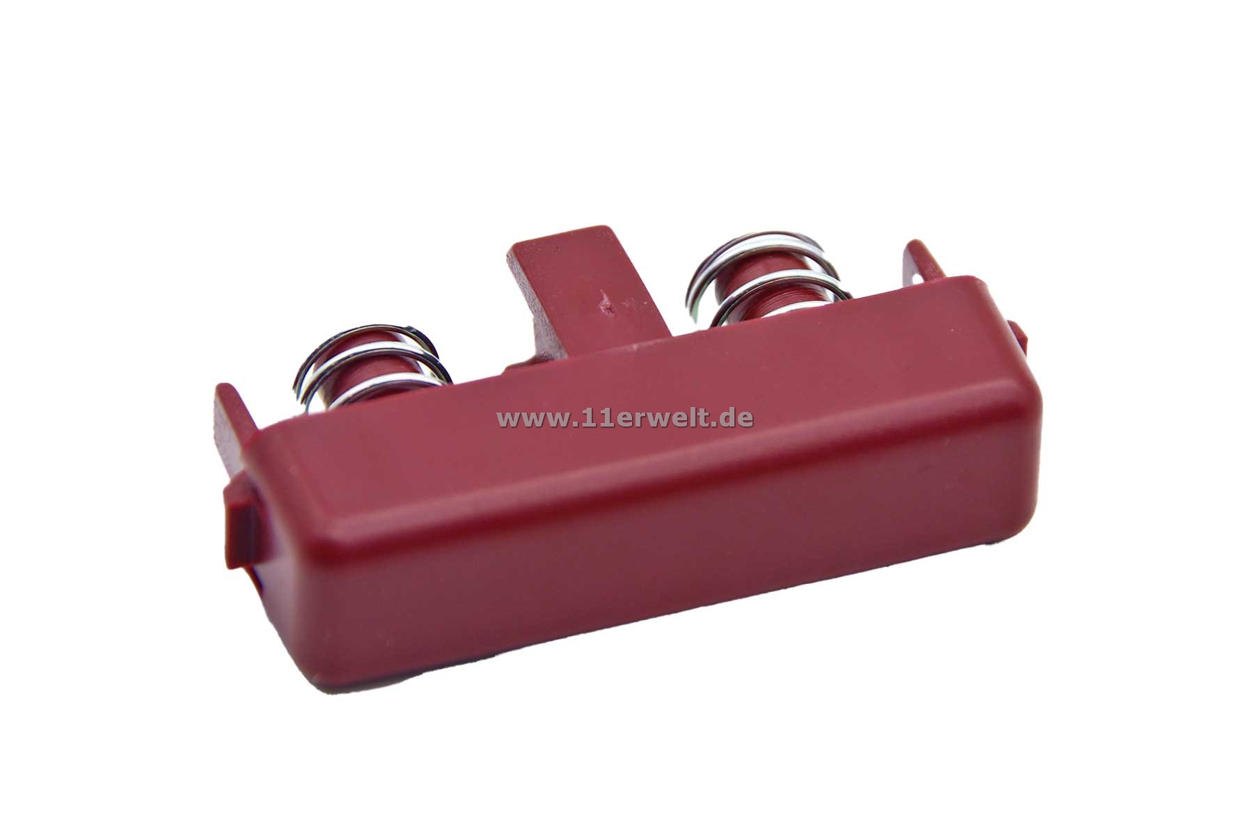 Entriegelungsknopf Mittelkonsole Mercedes SL R129 in burgund rot inkl. 2 Federn zum Austausch