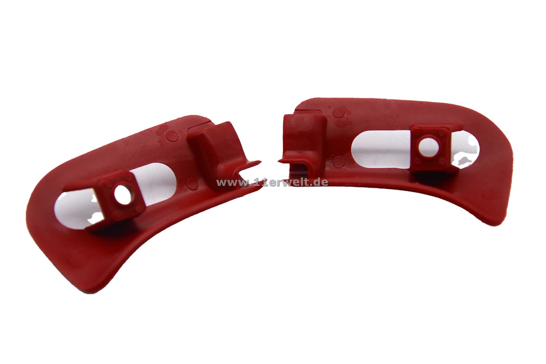 Zierkappen / Abdeckung für den Halter der Sonnenblende Mercedes R129, A124 und W124 Cabrio burgund