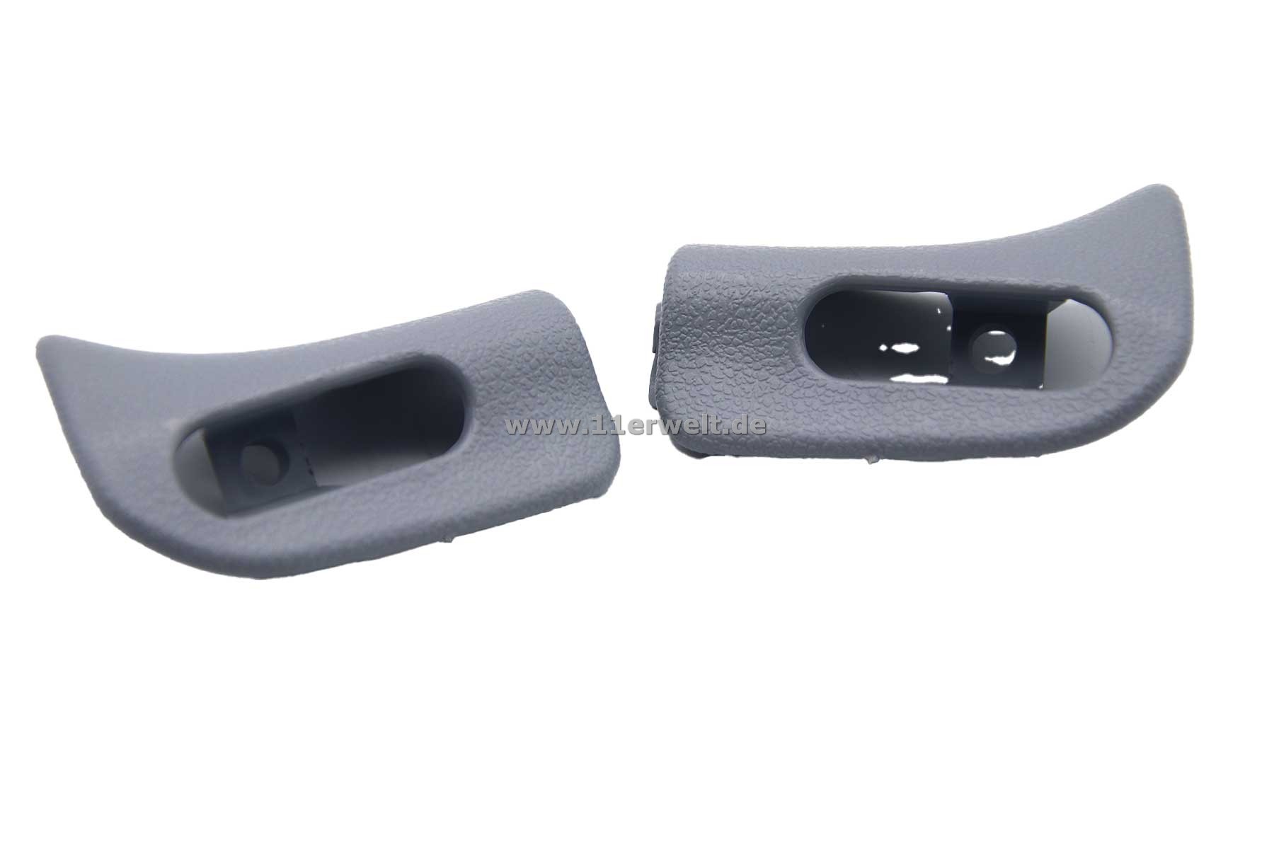 Zierkappen / Abdeckung für den Halter der Sonnenblende Mercedes R129, A124 und W124 Cabrio grau