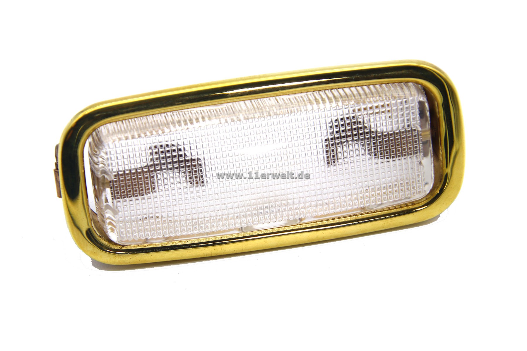 Innenleuchte mit Messingrahmen für verschiedene Porsche Modelle 