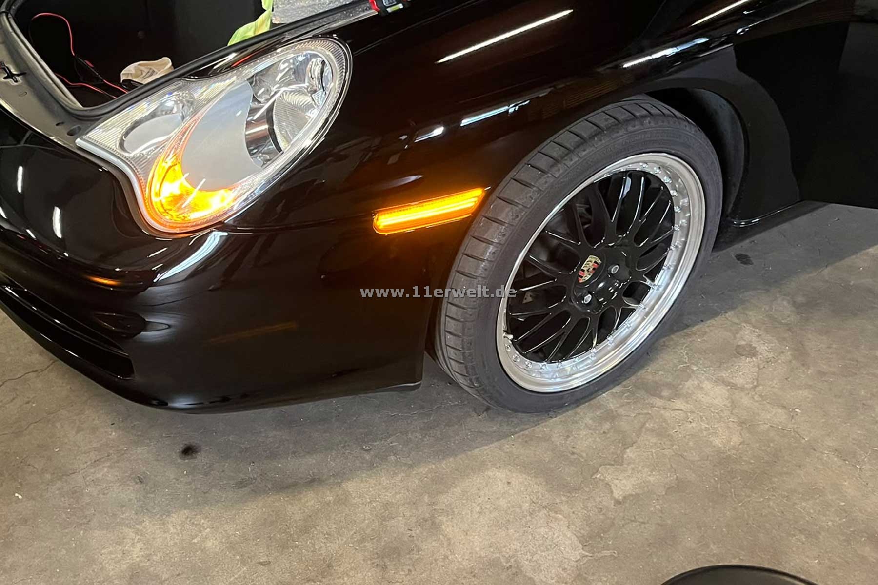 LED Seitenblinker rauchgrau für Porsche 996 und 986 Boxster