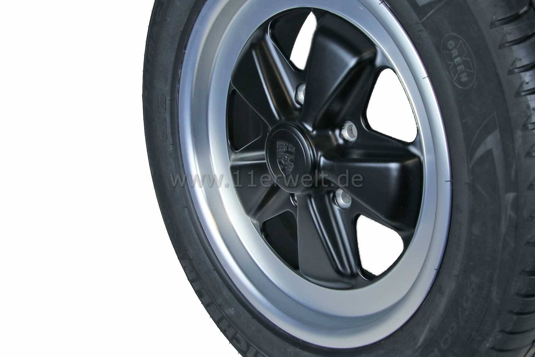 Komplettrad 5 Speiche 6 x 16", ähnlich Fuchs Felgen für Porsche mit Reifen 195/60- 16
