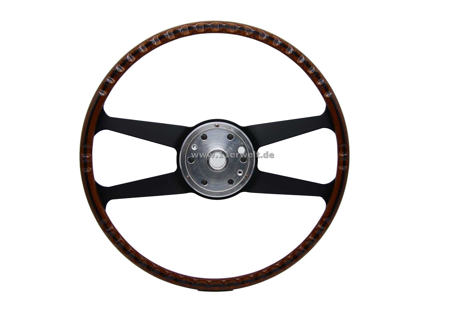 Lenkrad mit Holzkranz für Porsche 911, 912 und 914, Ø 394 mm (15,5")