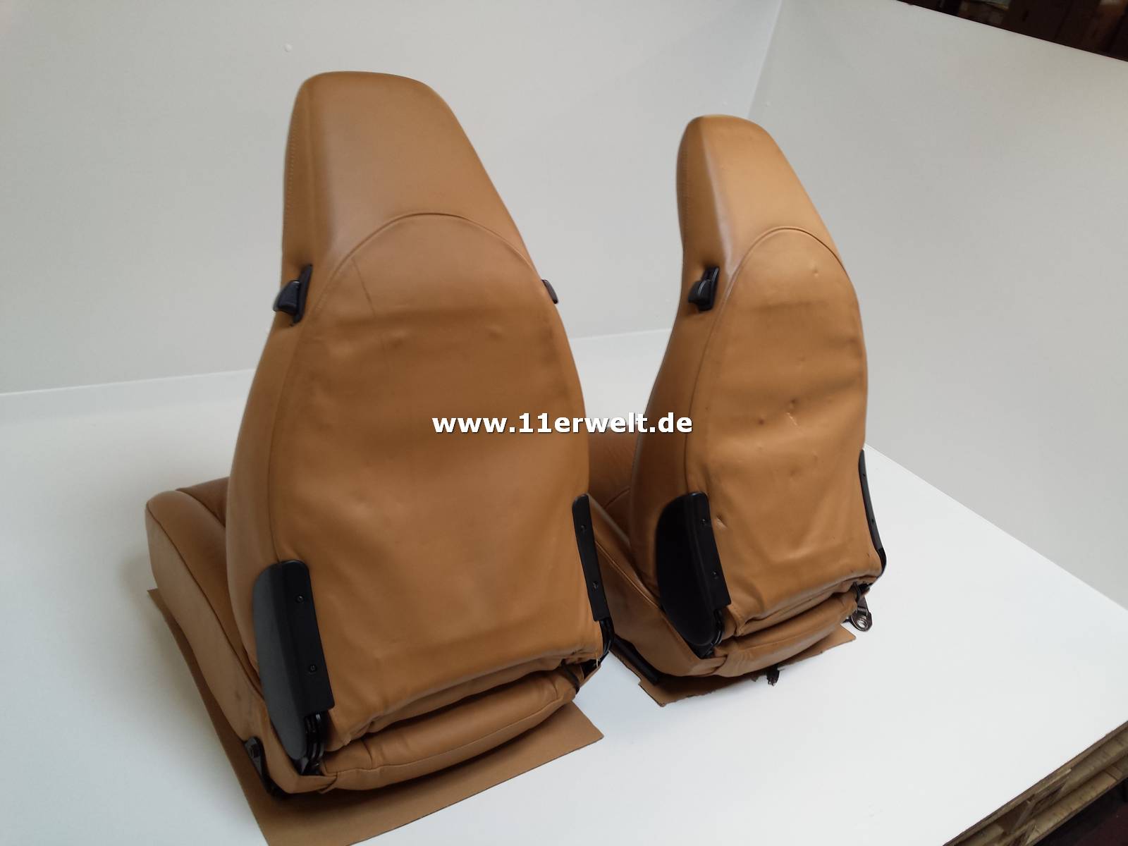 Ledersitze Porsche 993 hellbraun elektrisch verstellbar