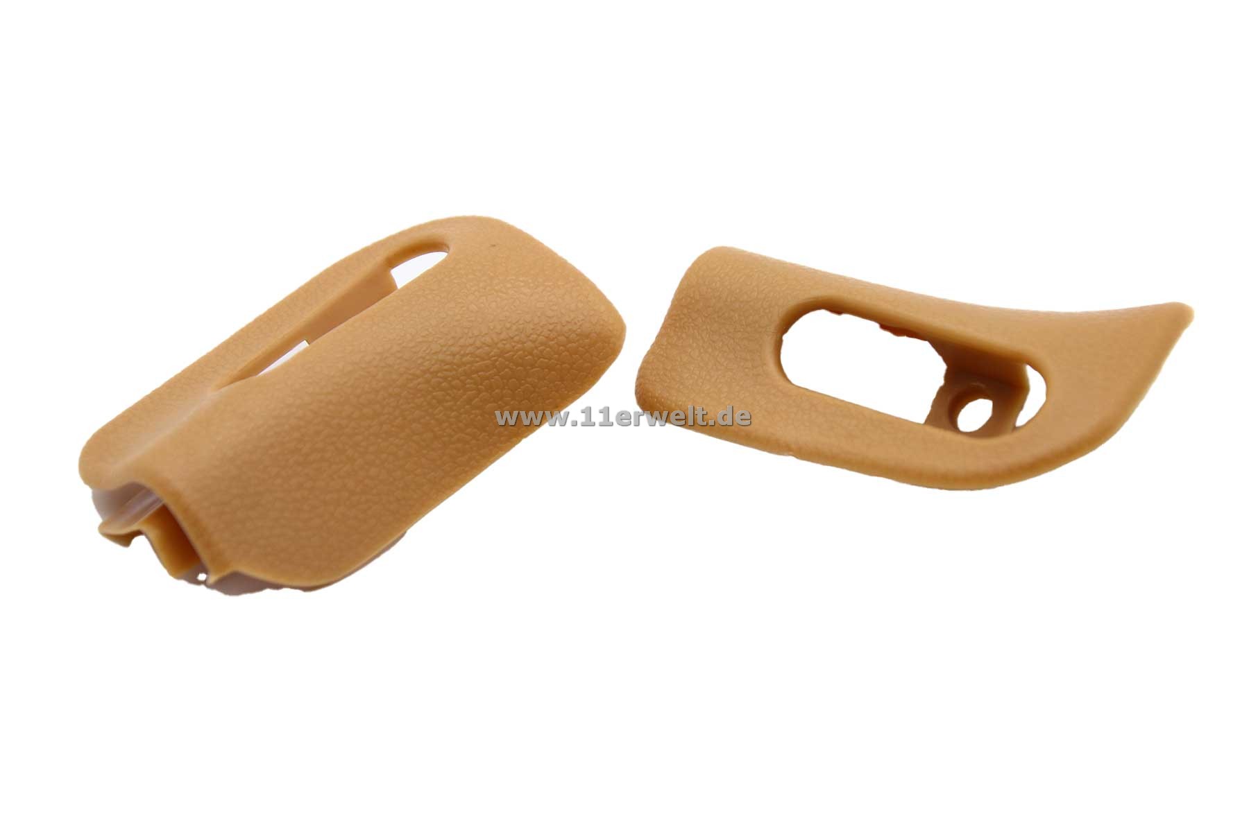 Zierkappen / Abdeckung für den Halter der Sonnenblende Mercedes R129, A124 und W124 Cabrio palomino