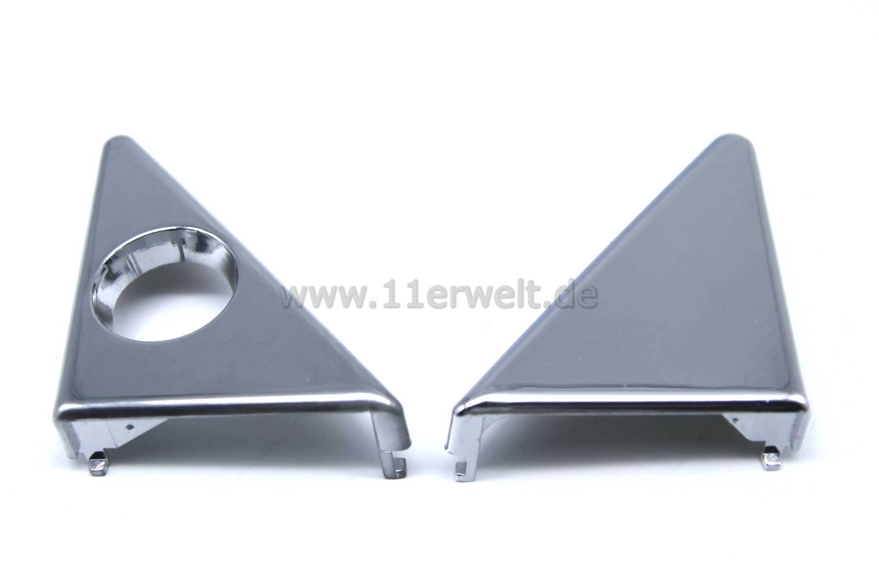 1 Set Chrom Spiegeldreieck Spiegelabdeckung Mercedes SL R107 W107 rechts und links