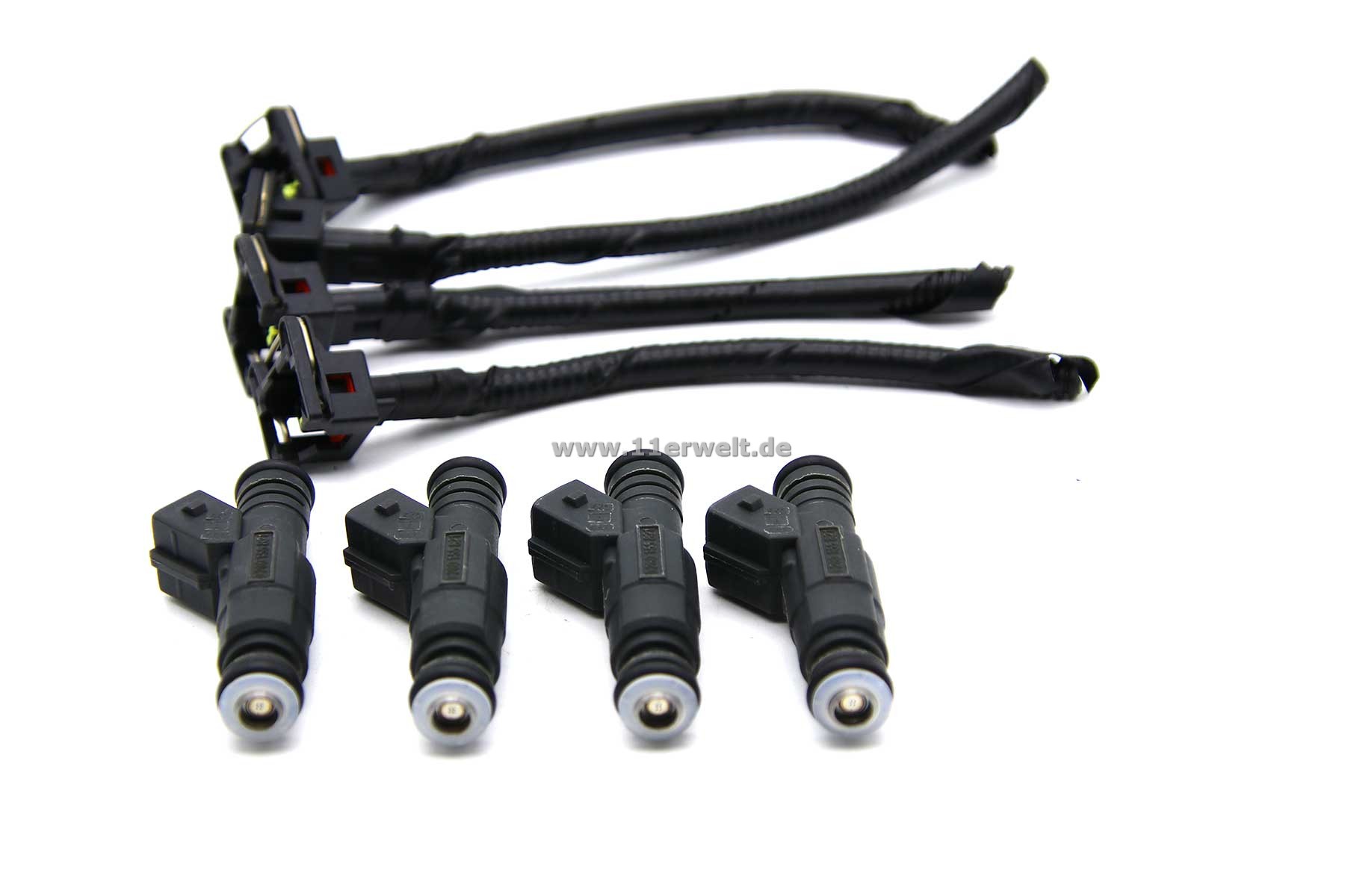 4 Stück Injektor Einspritzventil für Mercedes W124, R129, W140, W202 und W210 inkl. Stecker