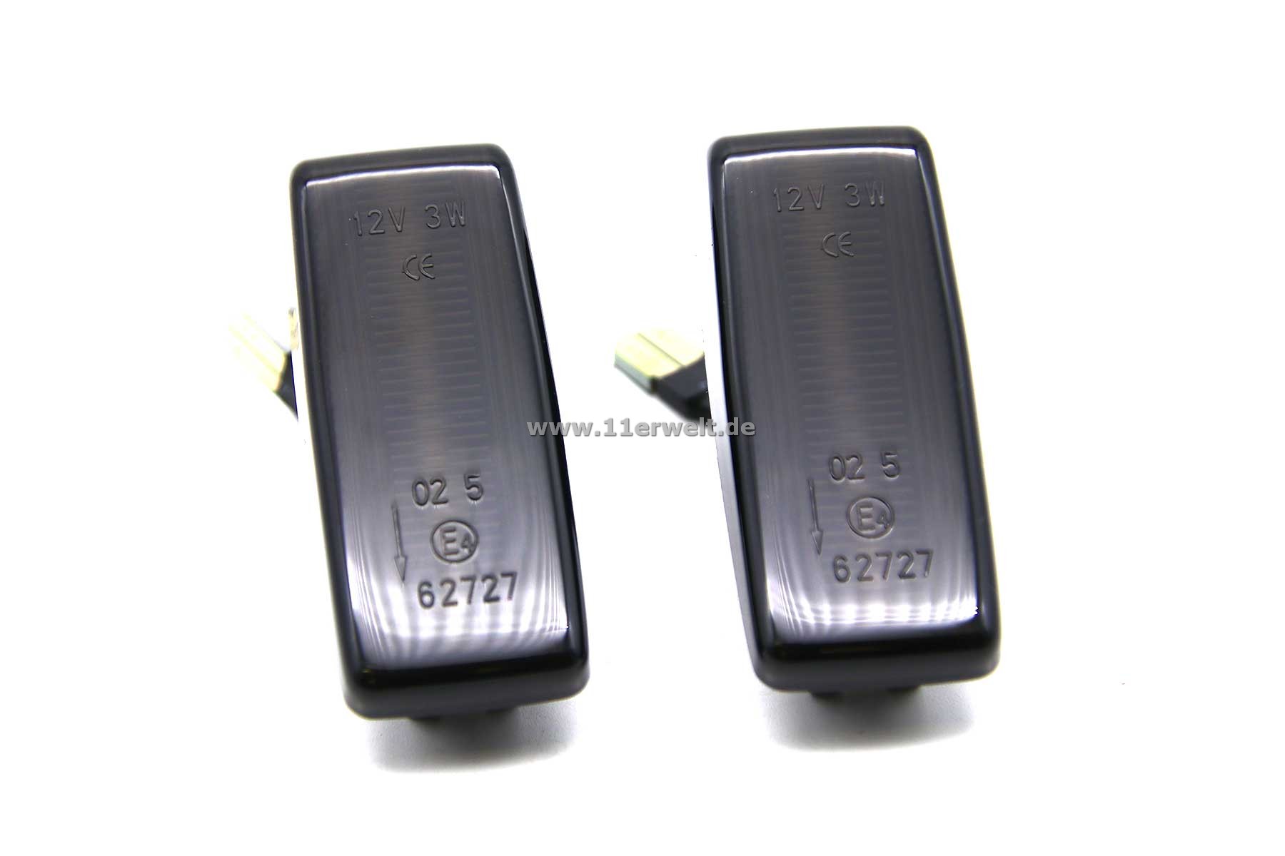 LED Seitenblinker rauchgrau für Mercedes W201 (190), W124 und W202