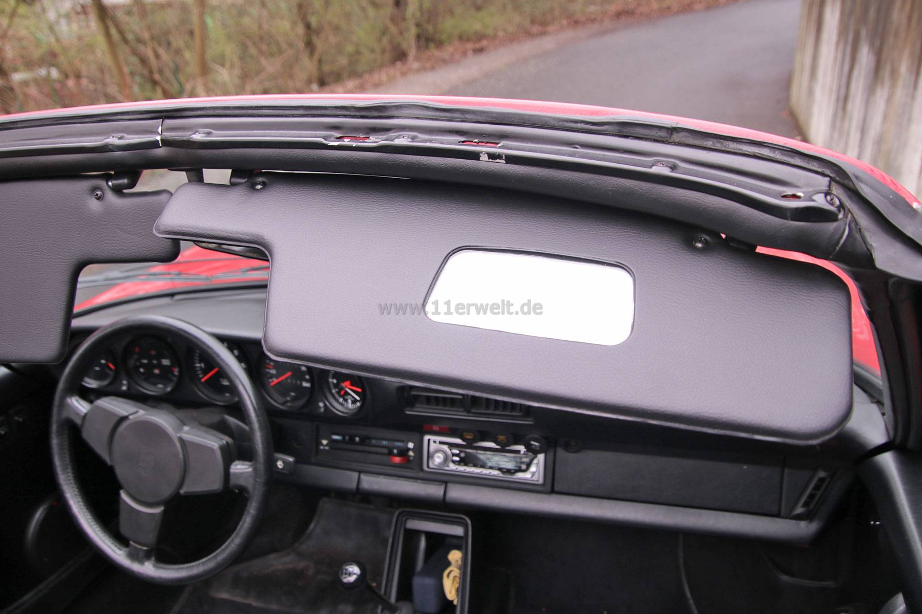 Sonnenblende SET schwarz für Porsche 914   Klassische Fahrzeuge  & Zubehör